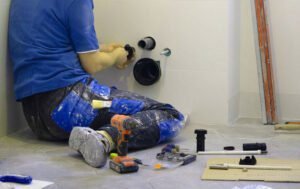 Exemple de rénovation de salle de bain réalisée par Mael Durand Plombier